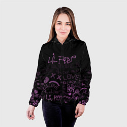 Куртка с капюшоном женская LIL PEEP, цвет: 3D-черный — фото 2