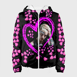 Куртка с капюшоном женская Lil Peep, цвет: 3D-белый