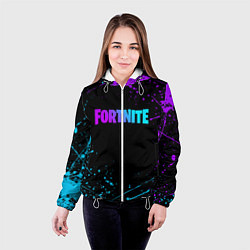 Куртка с капюшоном женская FORTNITE, цвет: 3D-белый — фото 2