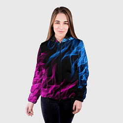 Куртка с капюшоном женская БИТВА ОГНЕЙ, цвет: 3D-черный — фото 2