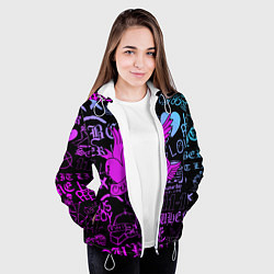 Куртка с капюшоном женская LIL PEEP, цвет: 3D-белый — фото 2