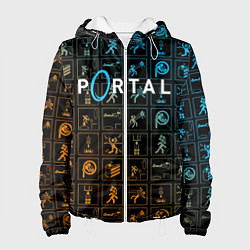 Куртка с капюшоном женская PORTAL, цвет: 3D-белый