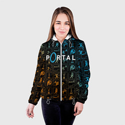 Куртка с капюшоном женская PORTAL, цвет: 3D-белый — фото 2