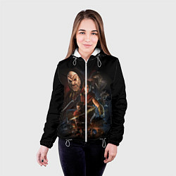 Куртка с капюшоном женская ASSASSINS CREED, цвет: 3D-белый — фото 2