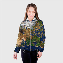 Куртка с капюшоном женская HEROES 3 КАРТА, цвет: 3D-белый — фото 2