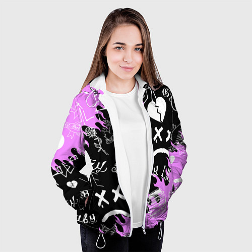 Женская куртка LIL PEEP / 3D-Белый – фото 3