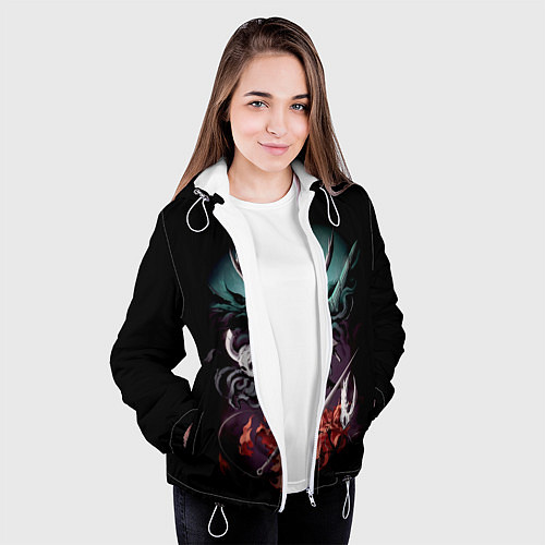 Женская куртка Hollow Knight / 3D-Белый – фото 3