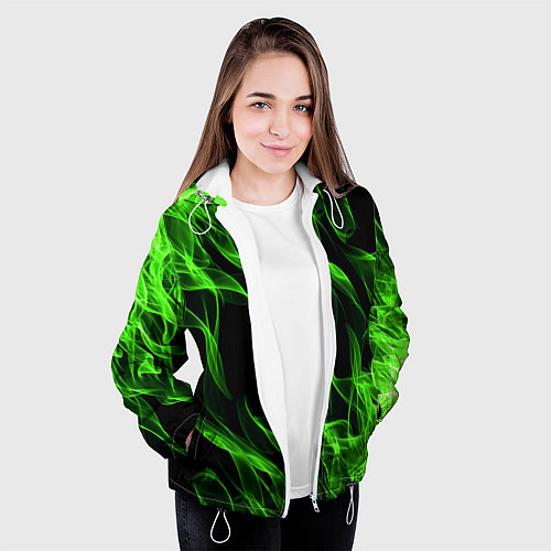 Женская куртка TOXIC FLAME / 3D-Белый – фото 3