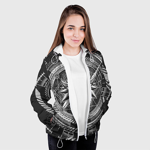 Женская куртка Ведьмак / 3D-Белый – фото 3
