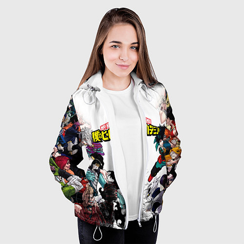 Женская куртка My Hero Academia противостояние / 3D-Белый – фото 3