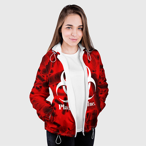 Женская куртка PLAGUE INC / 3D-Белый – фото 3