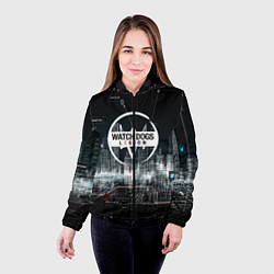 Куртка с капюшоном женская WATCH DOGS:LEGION, цвет: 3D-черный — фото 2
