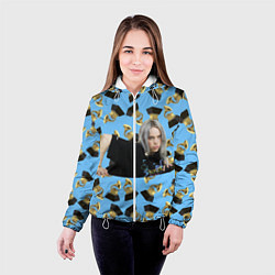 Куртка с капюшоном женская Billie Eilish Grammy, цвет: 3D-белый — фото 2
