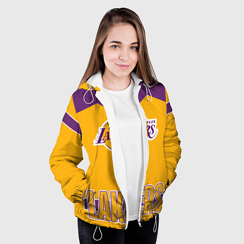 Женская куртка Los Angeles Lakers / 3D-Белый – фото 3