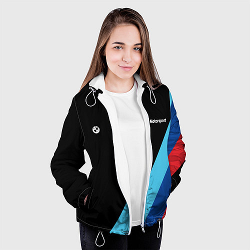 Женская куртка БМВ Мотоспорт / 3D-Белый – фото 3