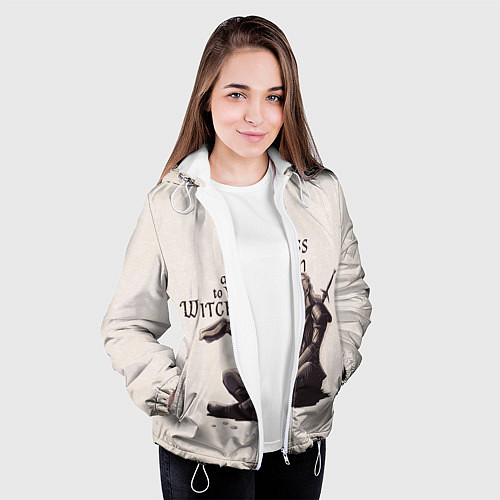 Женская куртка Toss a coin to your Witcher / 3D-Белый – фото 3