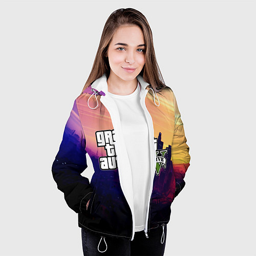 Женская куртка GTA 5 / 3D-Белый – фото 3