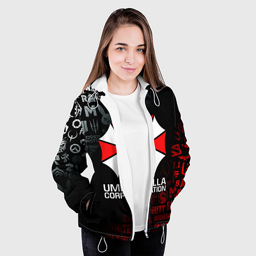 Женская куртка RESIDENT EVIL UMBRELLA CORP / 3D-Белый – фото 3