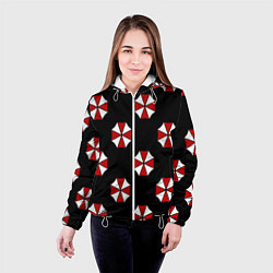 Куртка с капюшоном женская Umbrella Corporation, цвет: 3D-белый — фото 2
