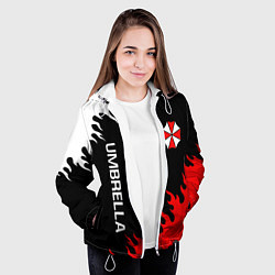 Куртка с капюшоном женская UMBRELLA CORP, цвет: 3D-белый — фото 2