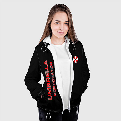 Женская куртка Umbrella Corporation / 3D-Белый – фото 3