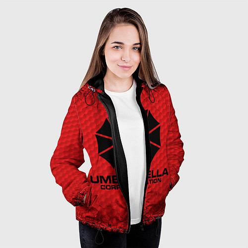 Женская куртка Umbrella Corporation / 3D-Черный – фото 3