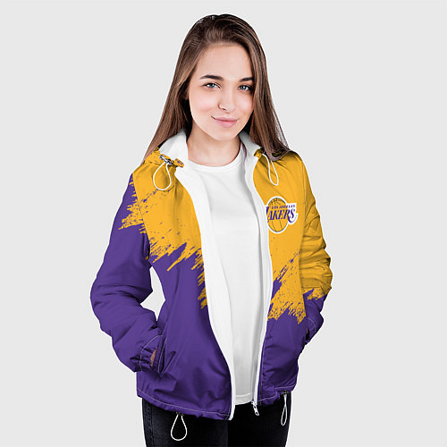 Женская куртка LA LAKERS / 3D-Белый – фото 3