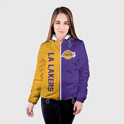 Куртка с капюшоном женская LA LAKERS, цвет: 3D-белый — фото 2