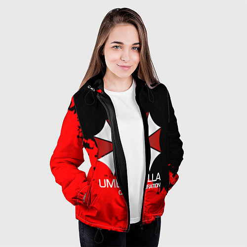 Женская куртка UMBRELLA CORP / 3D-Черный – фото 3