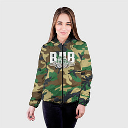 Куртка с капюшоном женская ВДВ камуфляж, цвет: 3D-черный — фото 2