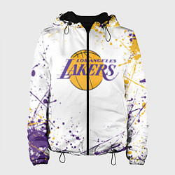 Куртка с капюшоном женская LA LAKERS, цвет: 3D-черный