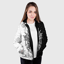 Куртка с капюшоном женская Hollow Knight, цвет: 3D-черный — фото 2