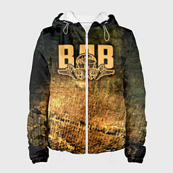 Куртка с капюшоном женская ВДВ, цвет: 3D-белый