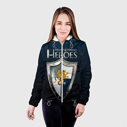 Куртка с капюшоном женская Heroes of Might and Magic, цвет: 3D-белый — фото 2