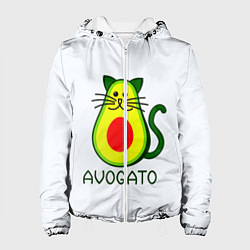 Куртка с капюшоном женская AVOGATO, цвет: 3D-белый