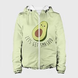 Куртка с капюшоном женская Авокадо, цвет: 3D-белый