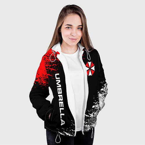 Женская куртка UMBRELLA CORPORATION / 3D-Белый – фото 3