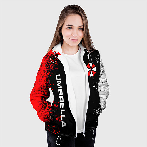 Женская куртка UMBRELLA CORPORATION / 3D-Белый – фото 3