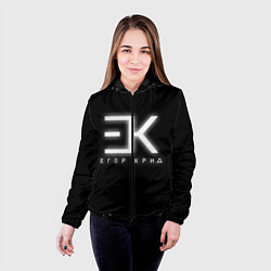 Куртка с капюшоном женская Егор Крид, цвет: 3D-черный — фото 2