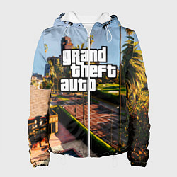 Куртка с капюшоном женская Grand Theft Auto, цвет: 3D-белый