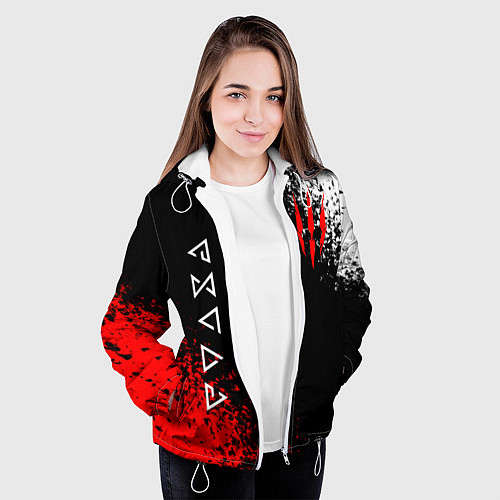 Женская куртка THE WITCHER / 3D-Белый – фото 3