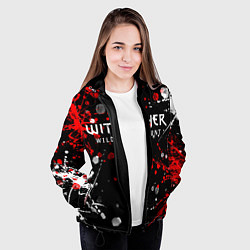 Куртка с капюшоном женская THE WITCHER, цвет: 3D-черный — фото 2