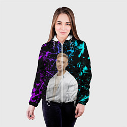 Куртка с капюшоном женская Егор Крид, цвет: 3D-белый — фото 2