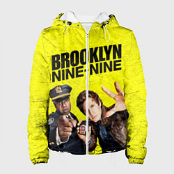 Куртка с капюшоном женская Brooklyn Nine-Nine, цвет: 3D-белый