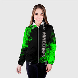 Куртка с капюшоном женская MINECRAFT, цвет: 3D-белый — фото 2