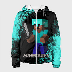 Куртка с капюшоном женская MINECRAFT, цвет: 3D-белый