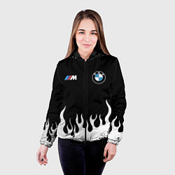 Куртка с капюшоном женская BMW БМВ, цвет: 3D-черный — фото 2