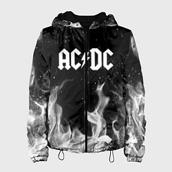 Куртка с капюшоном женская AC DC, цвет: 3D-черный