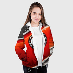 Куртка с капюшоном женская MERCEDES-BENZ, цвет: 3D-белый — фото 2