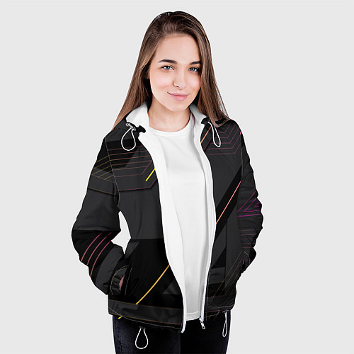 Женская куртка Modern Geometry / 3D-Белый – фото 3